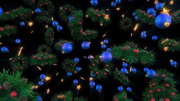 Christmas Ornaments Background 03 - Videohive 22889539 Download