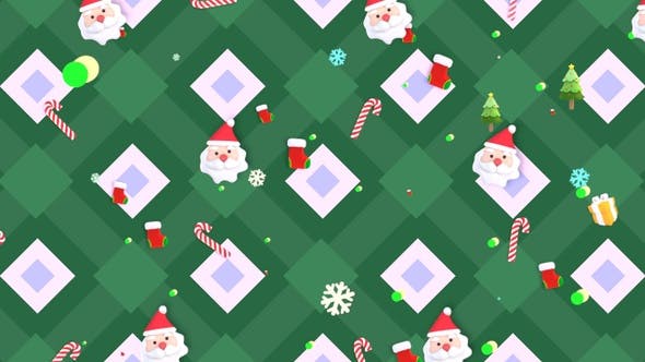 Christmas Pattern Background - 22988954 Videohive Download