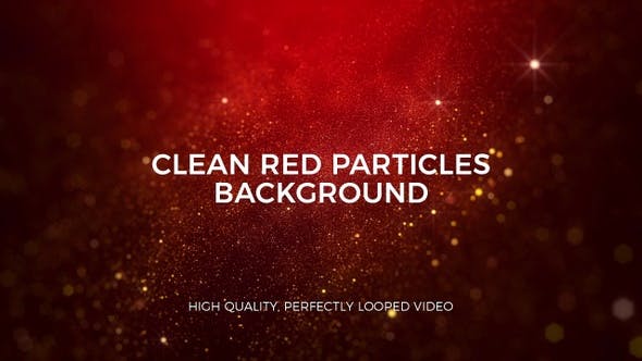 Christmas Red Particles Background - Videohive 23020464 Download