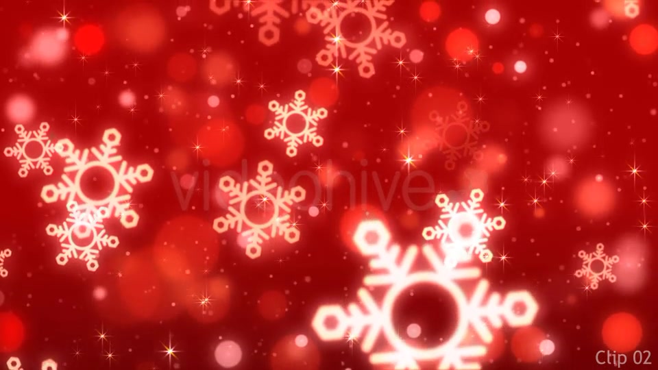 Christmas Red Snowflake Backgrounds Videohive 9522497 Motion Graphics Image 10