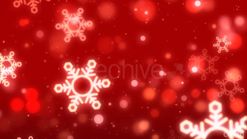 Christmas Red Snowflake Backgrounds Videohive 9522497 Motion Graphics Image 2