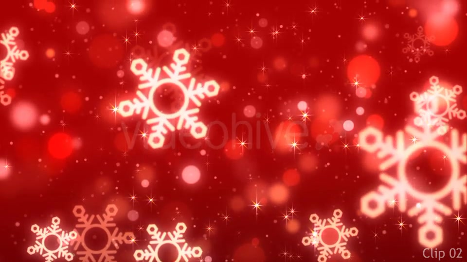Christmas Red Snowflake Backgrounds Videohive 9522497 Motion Graphics Image 6