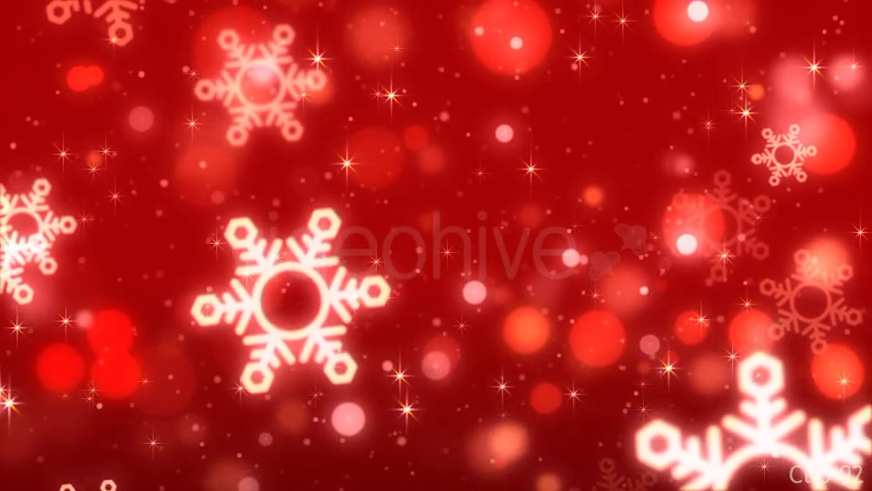 Christmas Red Snowflake Backgrounds Videohive 9522497 Motion Graphics Image 7