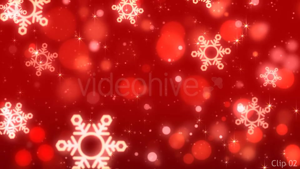 Christmas Red Snowflake Backgrounds Videohive 9522497 Motion Graphics Image 8