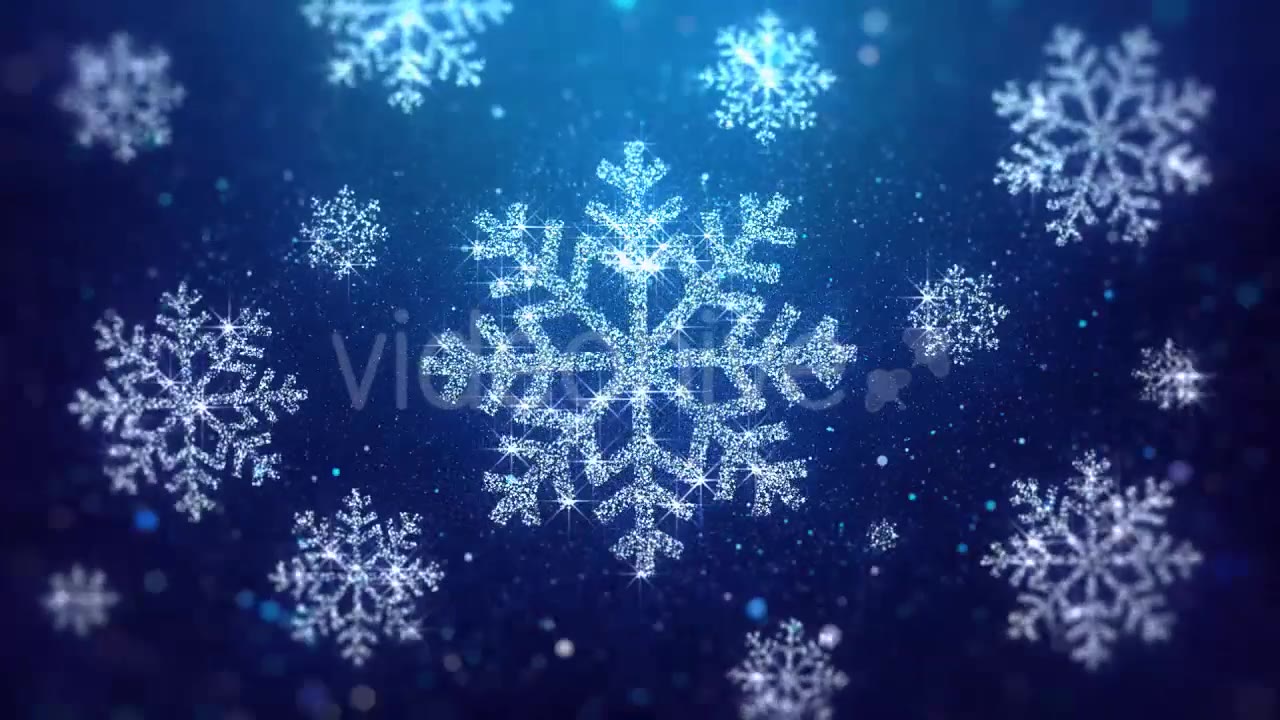 Christmas Snowflakes Blue Background Videohive 20983552 Motion Graphics Image 3