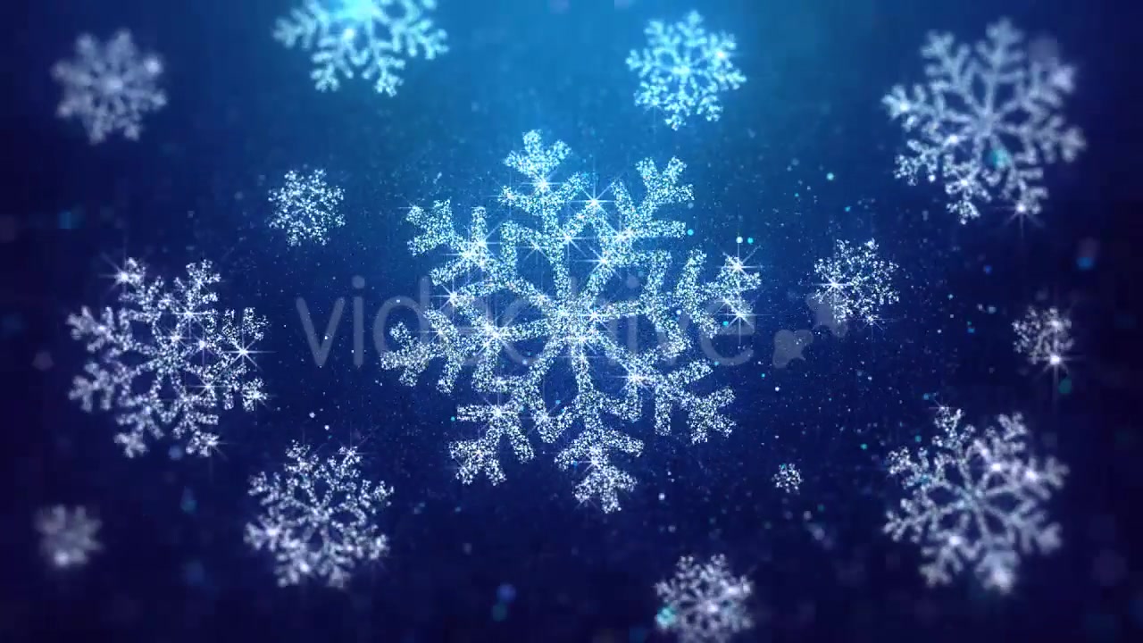 Christmas Snowflakes Blue Background Videohive 20983552 Motion Graphics Image 4