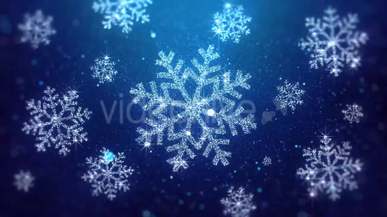 Christmas Snowflakes Blue Background Videohive 20983552 Motion Graphics Image 6