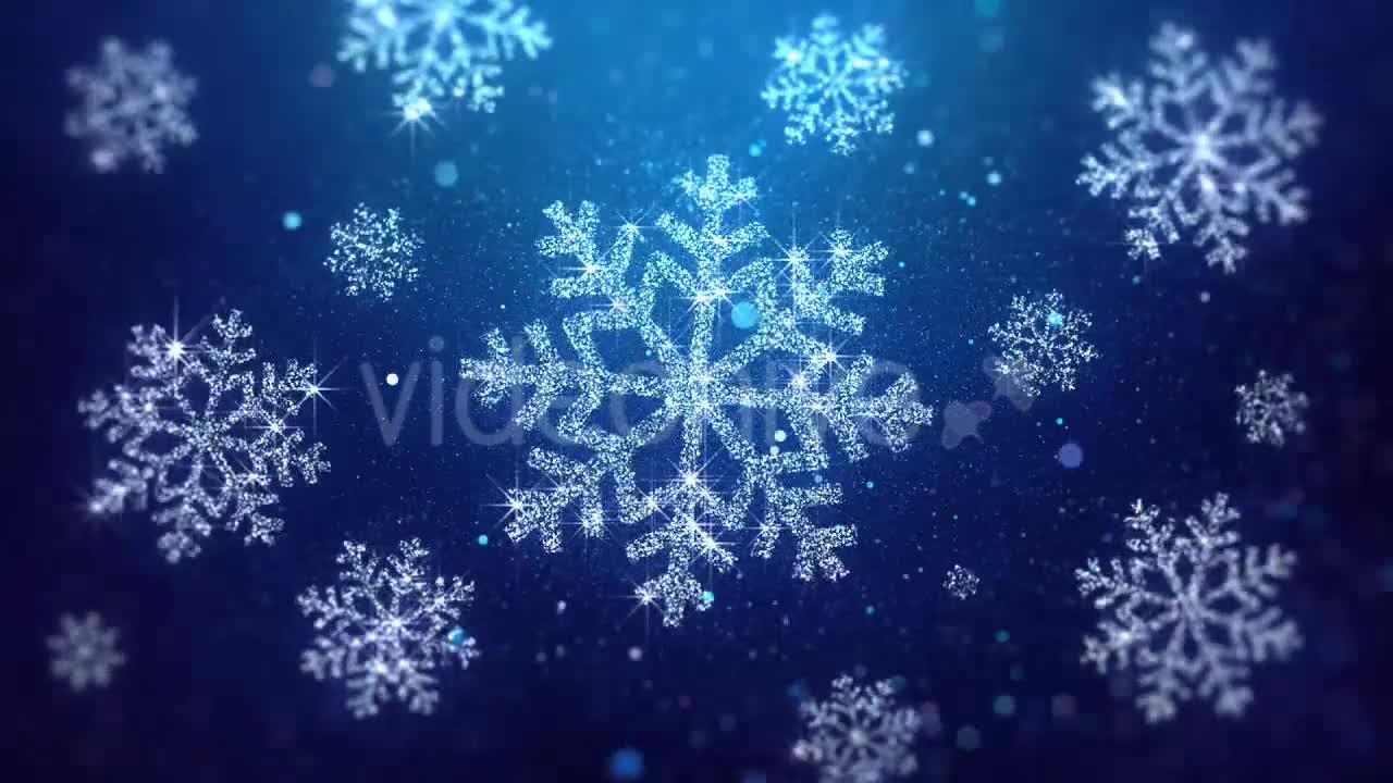 Christmas Snowflakes Blue Background Videohive 20983552 Motion Graphics Image 7