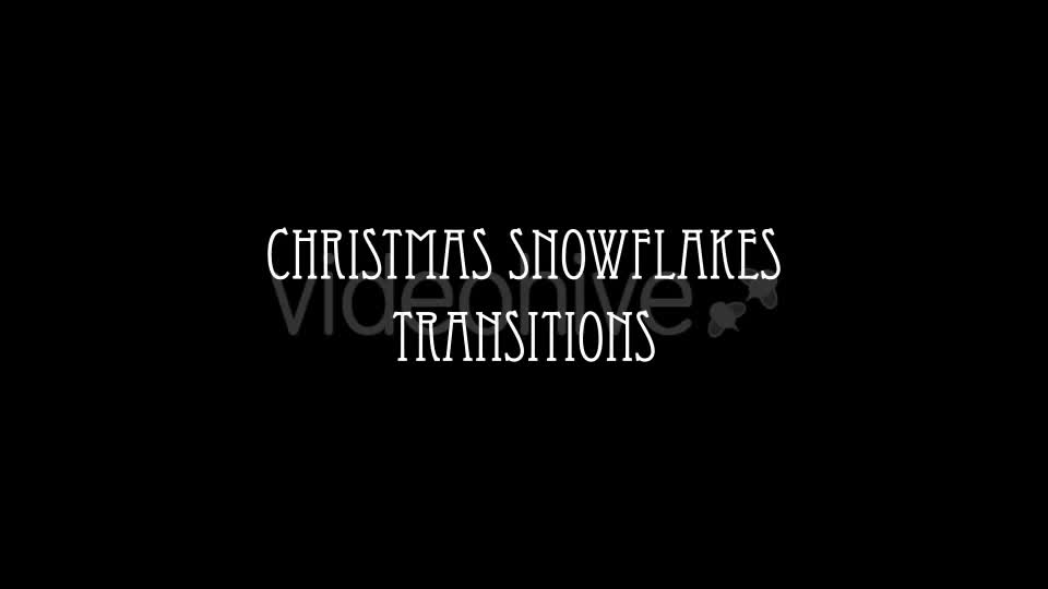 Christmas Snowflakes Transitions Videohive 16823114 Motion Graphics Image 1