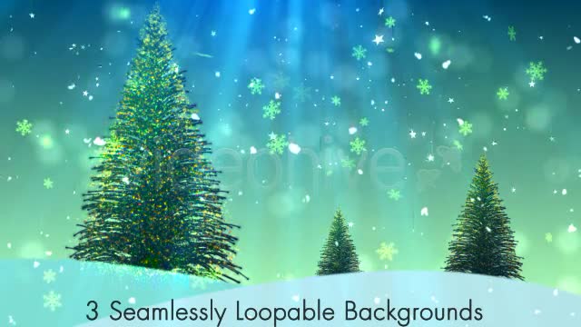 Christmas Tree Backgrounds Pack V1 Videohive 6005945 Motion Graphics Image 1