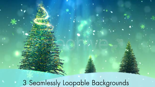 Christmas Tree Backgrounds Pack V1 Videohive 6005945 Motion Graphics Image 3