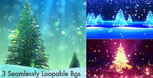 Christmas Tree Backgrounds Pack V1 - Videohive 6005945 Download