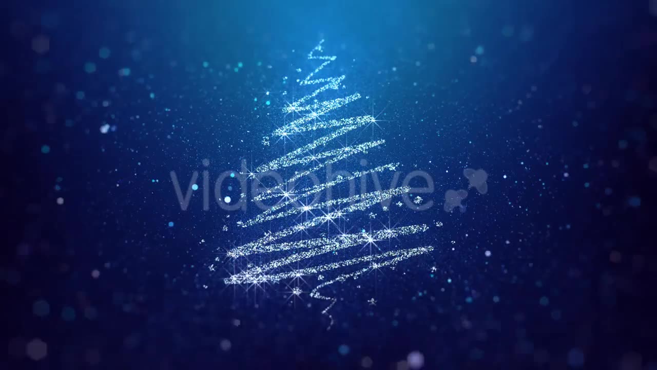 Christmas Tree Blue Background Videohive 20983390 Motion Graphics Image 2