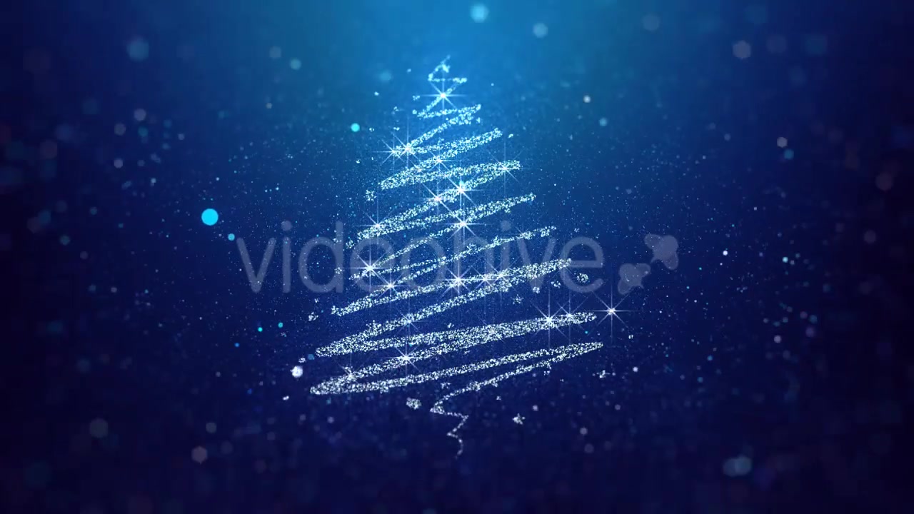 Christmas Tree Blue Background Videohive 20983390 Motion Graphics Image 3