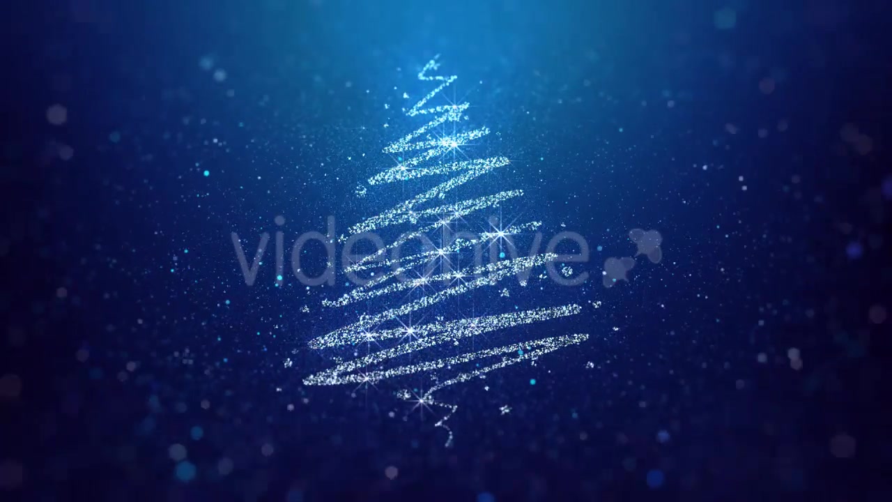 Christmas Tree Blue Background Videohive 20983390 Motion Graphics Image 5