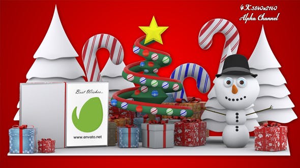 Christmas Tree Greetings - Videohive Download 13684273