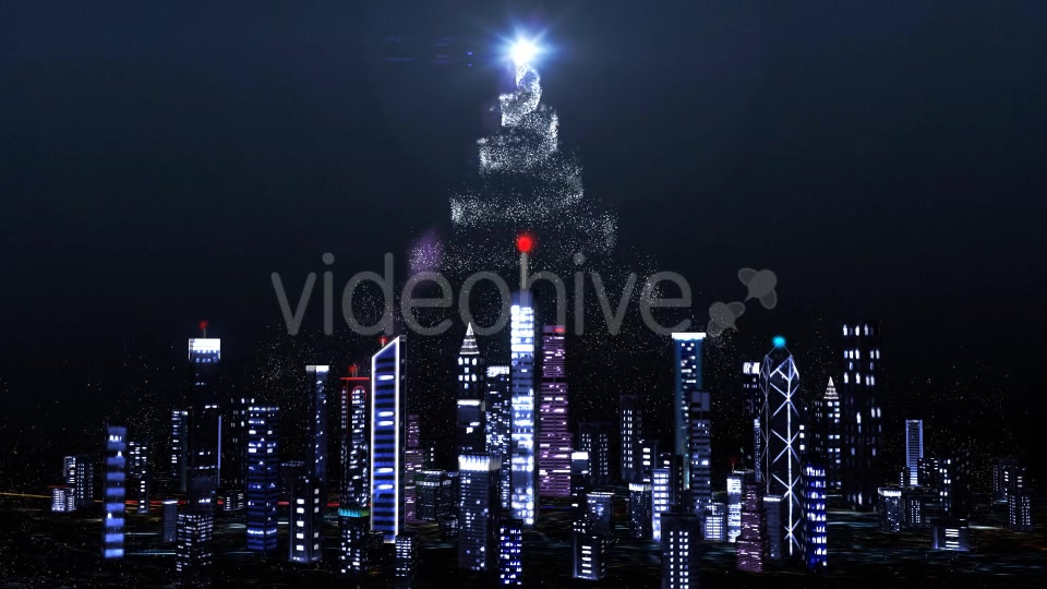 Christmas Tree over the City! Videohive 19080281 Motion Graphics Image 10