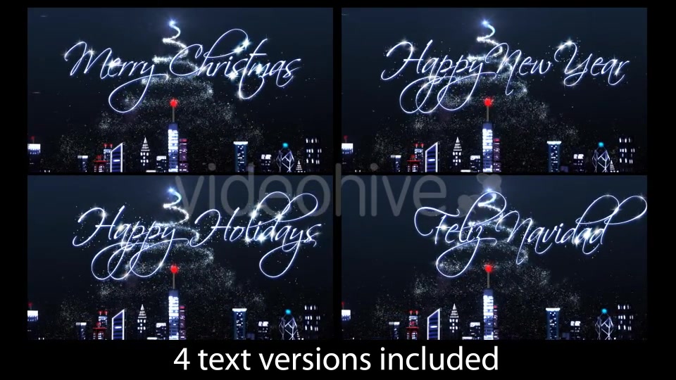 Christmas Tree over the City! Videohive 19080281 Motion Graphics Image 11