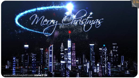 Christmas Tree over the City! - 19080281 Videohive Download