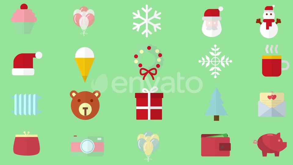 Christmas Winter Icon Elements Pack Videohive 22754132 Motion Graphics Image 11