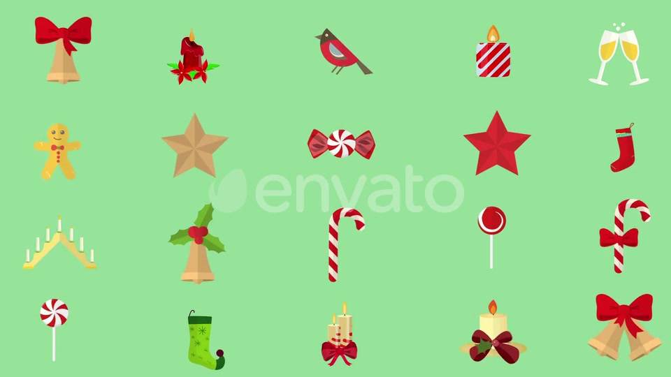 Christmas Winter Icon Elements Pack Videohive 22754132 Motion Graphics Image 7