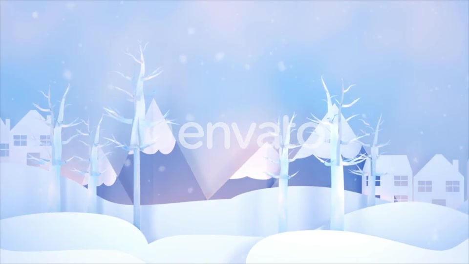 Christmas Winter Village Paper Art Videohive 22855518 Motion Graphics Image 10