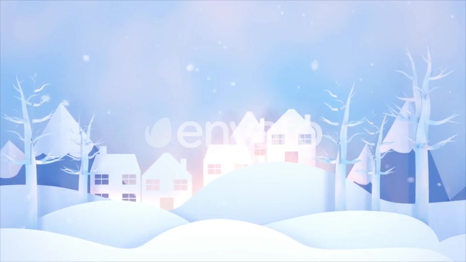 Christmas Winter Village Paper Art Videohive 22855518 Motion Graphics Image 6