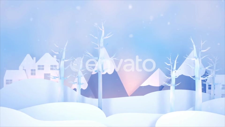 Christmas Winter Village Paper Art Videohive 22855518 Motion Graphics Image 7