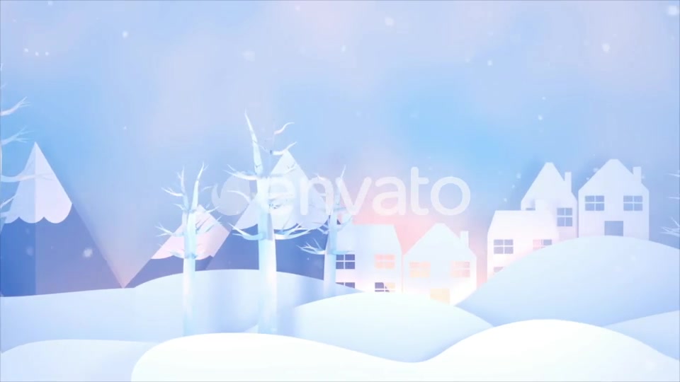 Christmas Winter Village Paper Art Videohive 22855518 Motion Graphics Image 8