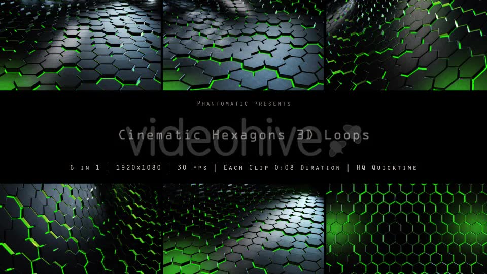 Cinematic Hexagons Green Pack Videohive 19591651 Motion Graphics Image 2