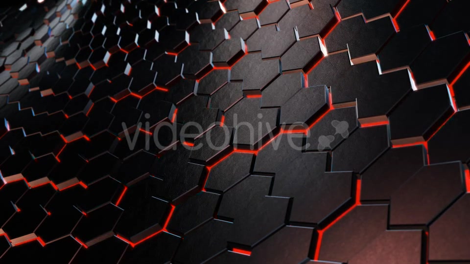 Cinematic Hexagons Red Pack Videohive 19645345 Motion Graphics Image 6