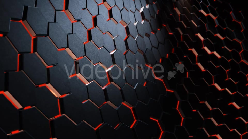 Cinematic Hexagons Red Pack Videohive 19645345 Motion Graphics Image 7