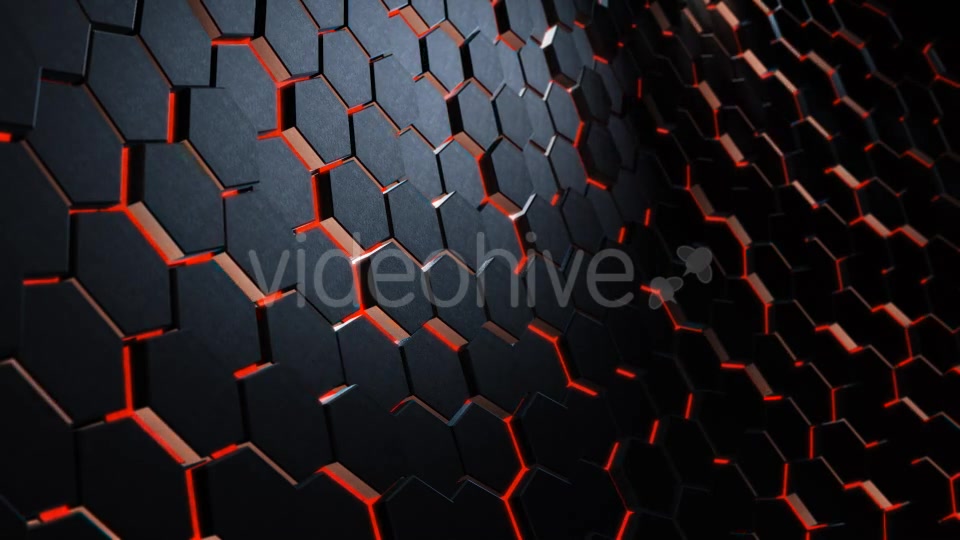 Cinematic Hexagons Red Pack Videohive 19645345 Motion Graphics Image 8