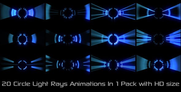 Circle Rays Elements Color Pack 01 - Videohive Download 20797283