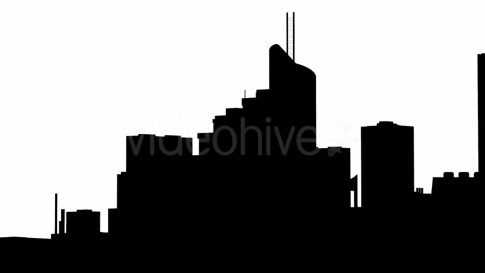 City Buildings Spinning Silhouette Videohive 20280452 Motion Graphics Image 10