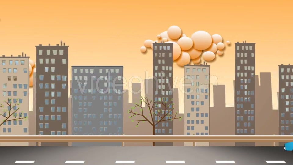City Highway Cartoon Videohive 16071780 Motion Graphics Image 10