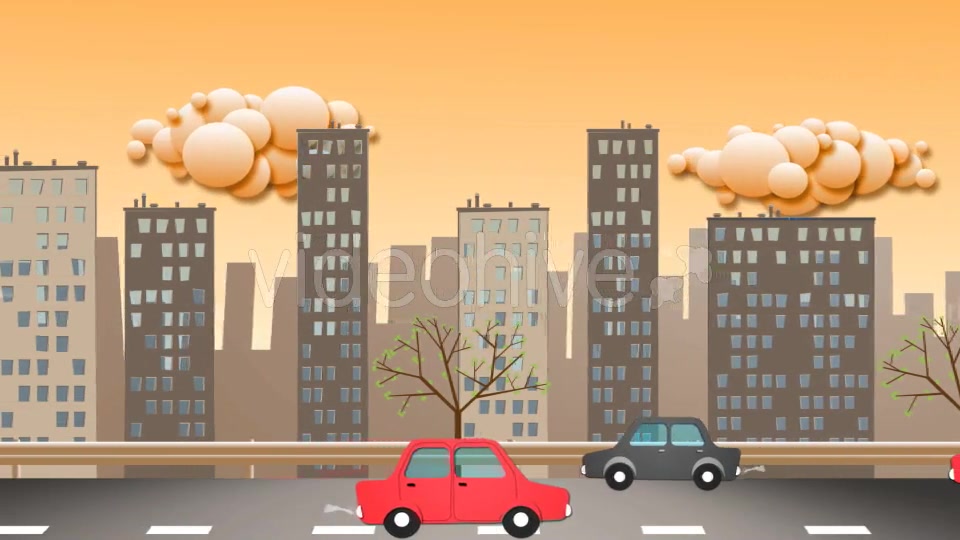 City Highway Cartoon Videohive 16071780 Motion Graphics Image 4