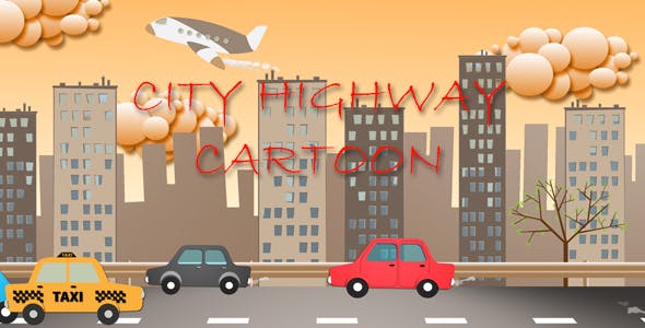 City Highway Cartoon - Download Videohive 16071780