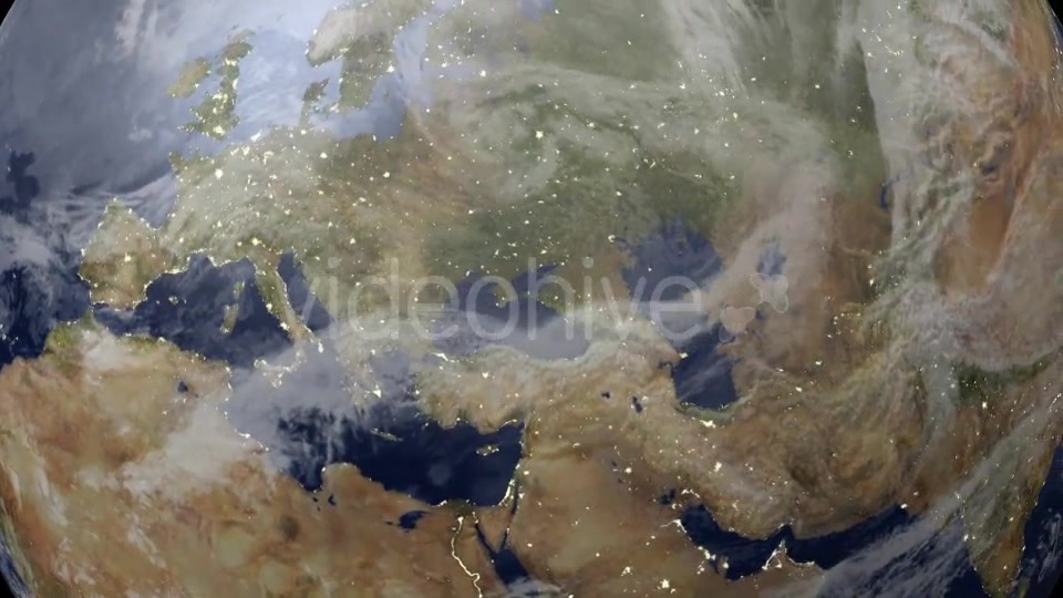 City Lights On Earth From Space Videohive 9724705 Motion Graphics Image 4