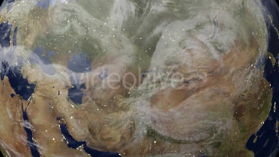 City Lights On Earth From Space Videohive 9724705 Motion Graphics Image 5