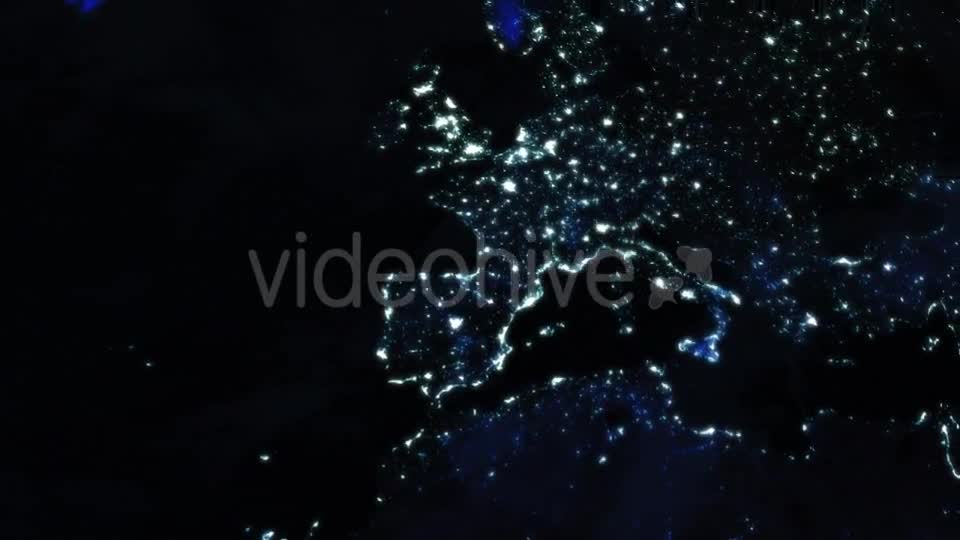 City Lights On Earth From Space Videohive 9770002 Motion Graphics Image 1