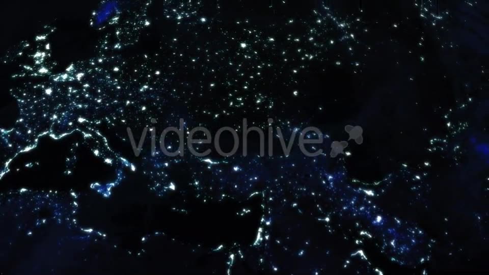 City Lights On Earth From Space Videohive 9770002 Motion Graphics Image 2