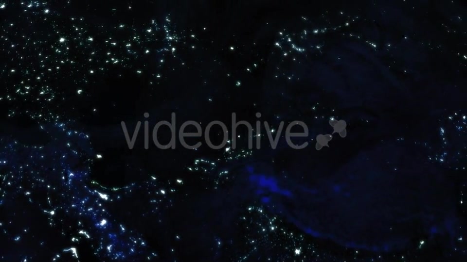 City Lights On Earth From Space Videohive 9770002 Motion Graphics Image 3