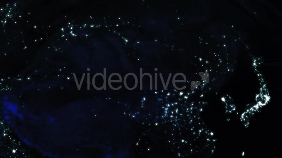 City Lights On Earth From Space Videohive 9770002 Motion Graphics Image 4