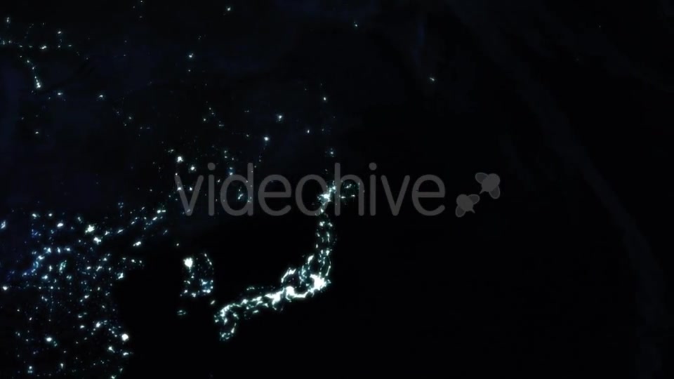 City Lights On Earth From Space Videohive 9770002 Motion Graphics Image 5