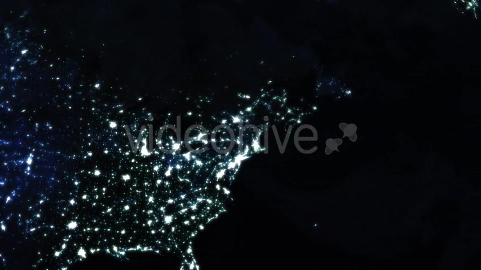 City Lights On Earth From Space Videohive 9770002 Motion Graphics Image 9