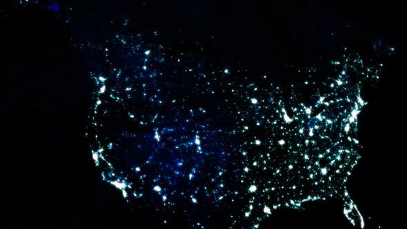 City Lights On Earth From Space - Download Videohive 9770002