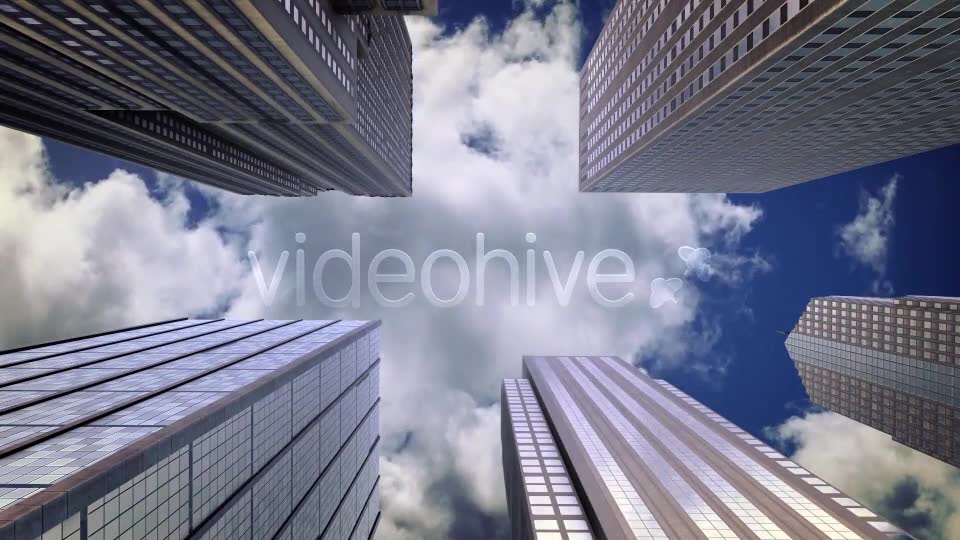 City Skyscrapers, Sky and Clouds Motion Background Videohive 13876171 Motion Graphics Image 2