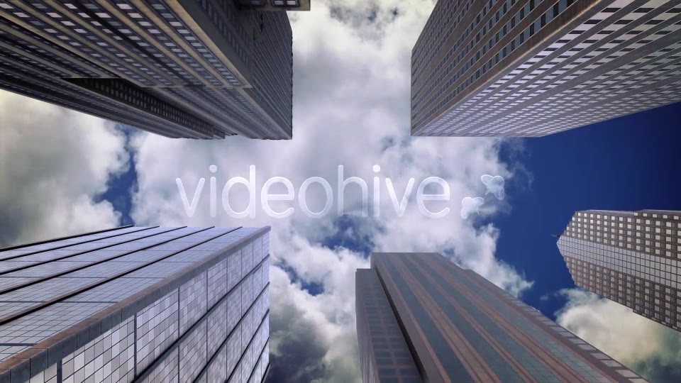 City Skyscrapers, Sky and Clouds Motion Background Videohive 13876171 Motion Graphics Image 3