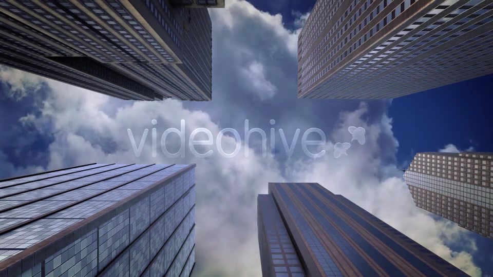 City Skyscrapers, Sky and Clouds Motion Background Videohive 13876171 Motion Graphics Image 5